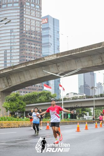 Race photo from Smartfren Run 2024