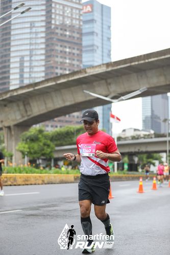 Race photo from Smartfren Run 2024
