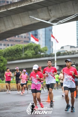 Race photo from Smartfren Run 2024