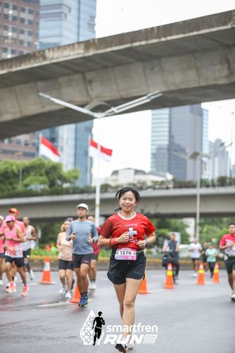 Race photo from Smartfren Run 2024