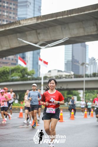 Race photo from Smartfren Run 2024