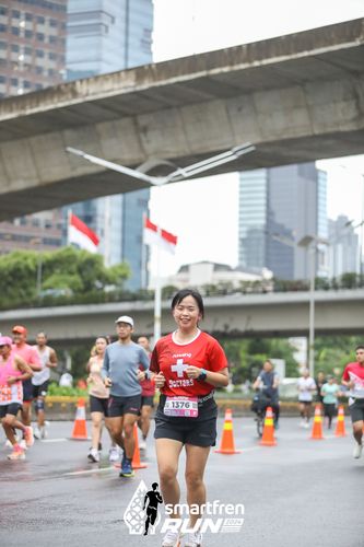 Race photo from Smartfren Run 2024