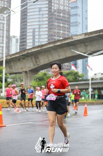 Race photo from Smartfren Run 2024