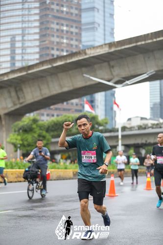 Race photo from Smartfren Run 2024