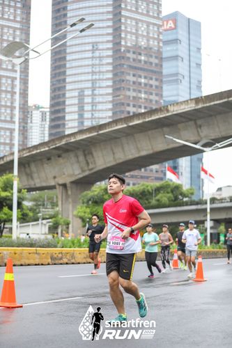 Race photo from Smartfren Run 2024