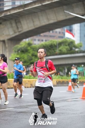Race photo from Smartfren Run 2024