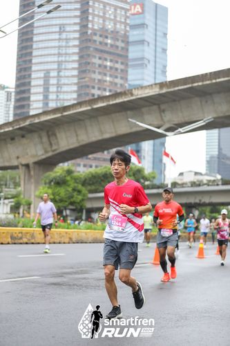 Race photo from Smartfren Run 2024