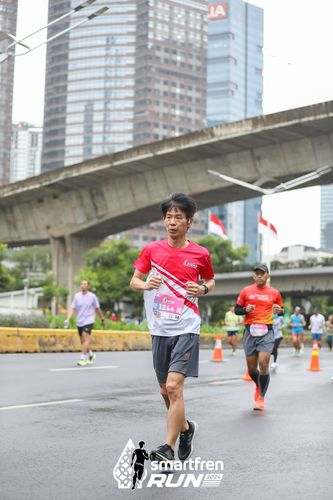 Race photo from Smartfren Run 2024