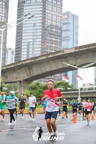 Race photo from Smartfren Run 2024