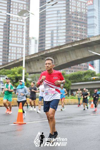 Race photo from Smartfren Run 2024