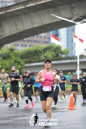 Race photo from Smartfren Run 2024