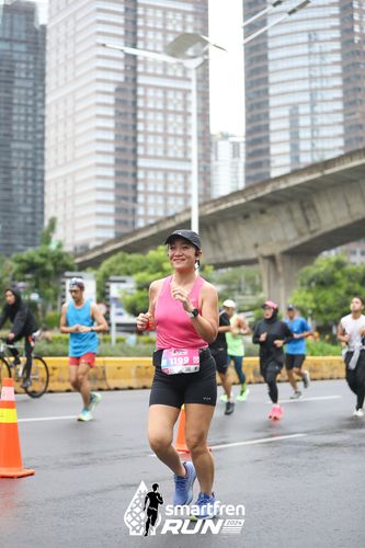 Race photo from Smartfren Run 2024