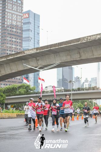 Race photo from Smartfren Run 2024