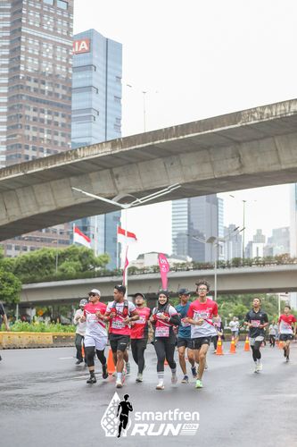Race photo from Smartfren Run 2024