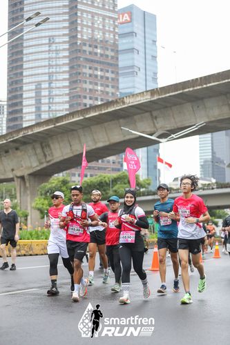 Race photo from Smartfren Run 2024