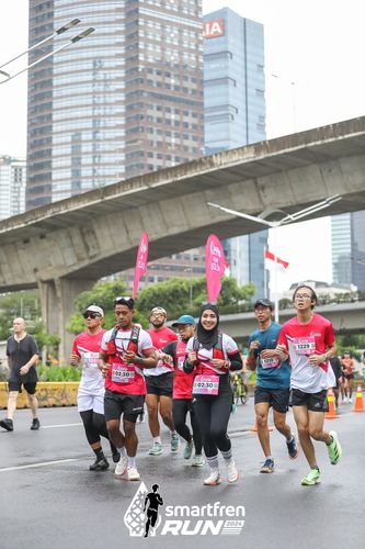 Race photo from Smartfren Run 2024