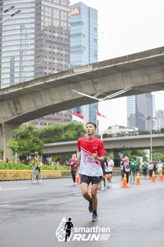 Race photo from Smartfren Run 2024