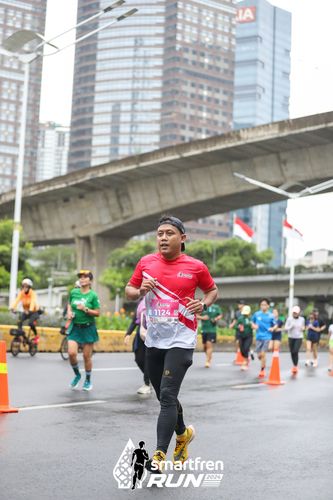 Race photo from Smartfren Run 2024