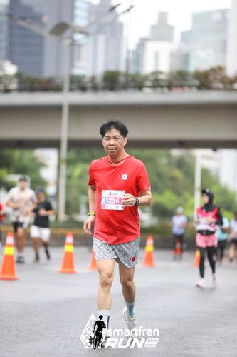 Race photo from Smartfren Run 2024