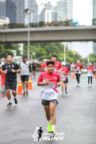 Race photo from Smartfren Run 2024