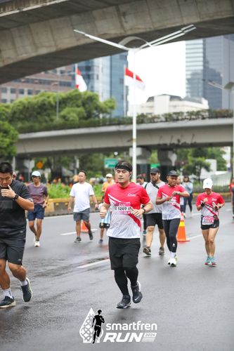 Race photo from Smartfren Run 2024