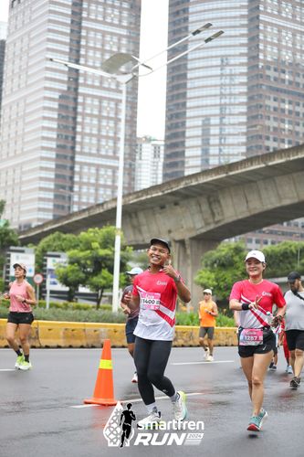 Race photo from Smartfren Run 2024