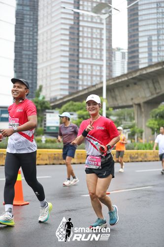 Race photo from Smartfren Run 2024