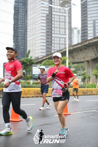 Race photo from Smartfren Run 2024