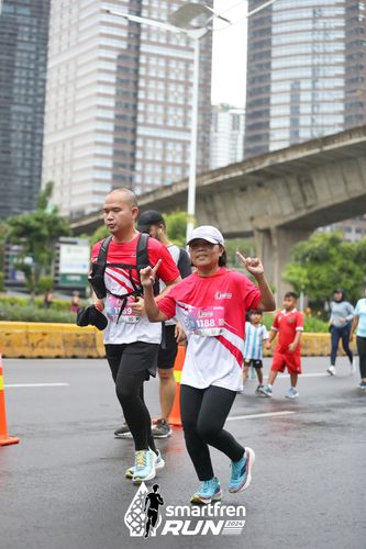 Race photo from Smartfren Run 2024