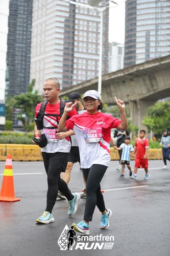 Race photo from Smartfren Run 2024