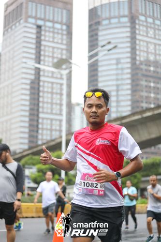 Race photo from Smartfren Run 2024