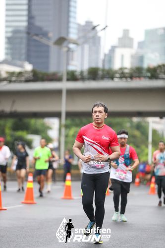 Race photo from Smartfren Run 2024