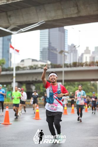 Race photo from Smartfren Run 2024