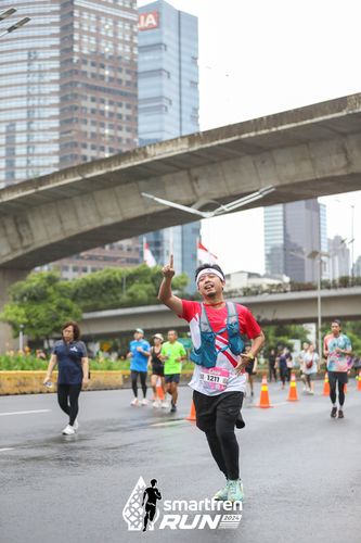 Race photo from Smartfren Run 2024