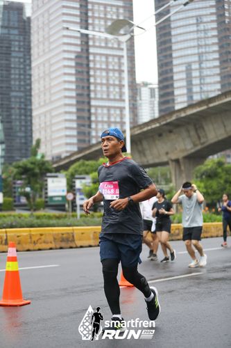 Race photo from Smartfren Run 2024