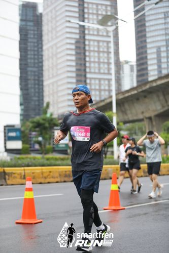 Race photo from Smartfren Run 2024