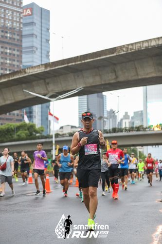Race photo from Smartfren Run 2024