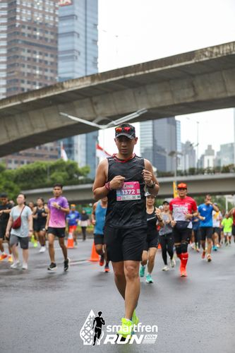 Race photo from Smartfren Run 2024