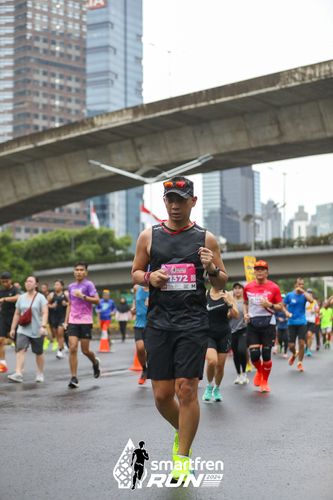 Race photo from Smartfren Run 2024