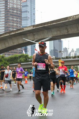 Race photo from Smartfren Run 2024