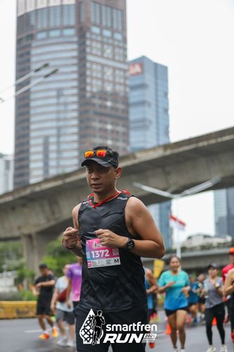 Race photo from Smartfren Run 2024