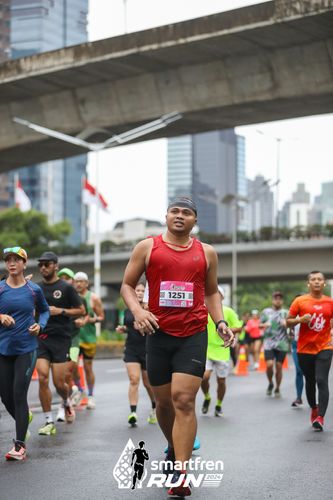 Race photo from Smartfren Run 2024