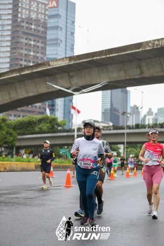 Race photo from Smartfren Run 2024