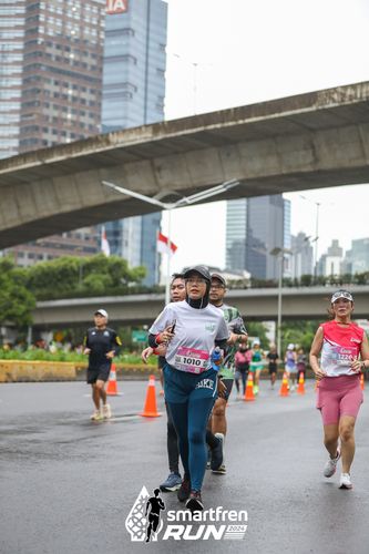 Race photo from Smartfren Run 2024