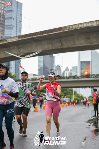Race photo from Smartfren Run 2024