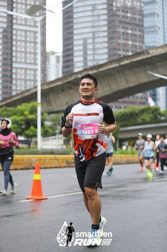 Race photo from Smartfren Run 2024