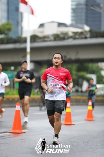 Race photo from Smartfren Run 2024