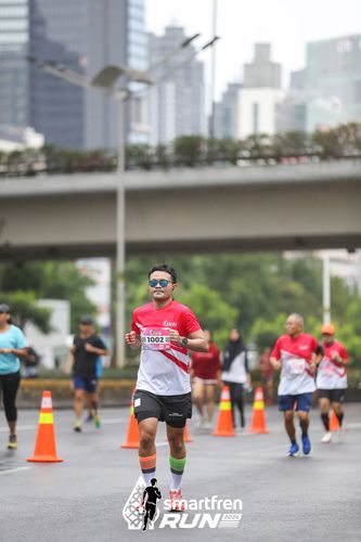 Race photo from Smartfren Run 2024