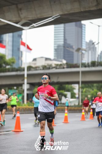 Race photo from Smartfren Run 2024