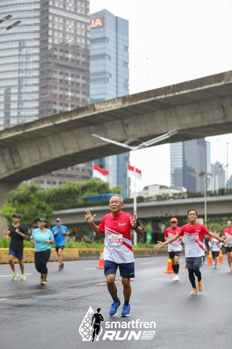 Race photo from Smartfren Run 2024
